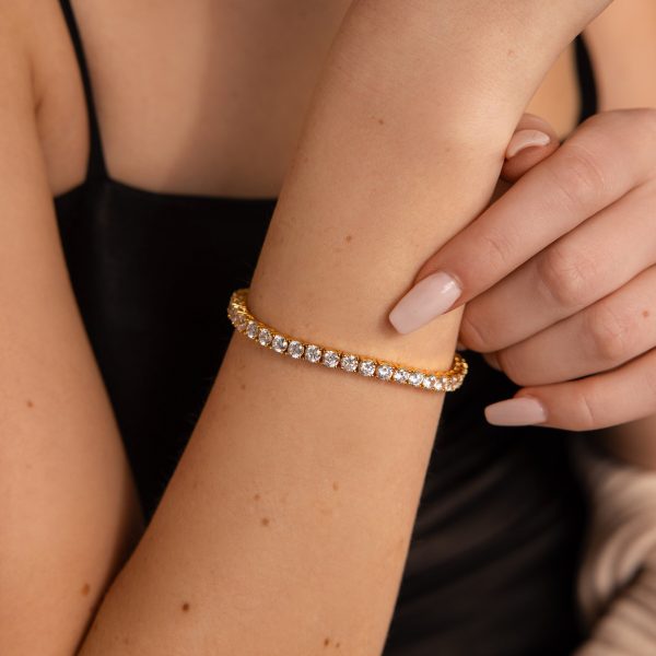 Bold Diamond Tennis Bracelet Online now