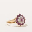 Ruby & Diamond Cocktail Ring | 0.74ctw, 0.03ctw | SZ 8.25 | Hot on Sale