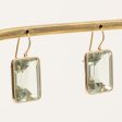 Emerald Cut Prasiolite Earrings | 22.00ctw | Hot on Sale