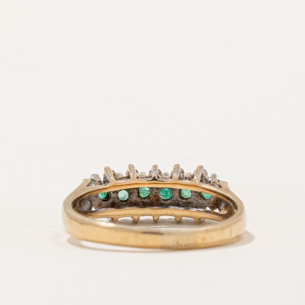 Emerald & Diamond Ring | 0.33ctw, 0.05ctw | SZ 6.75 | on Sale