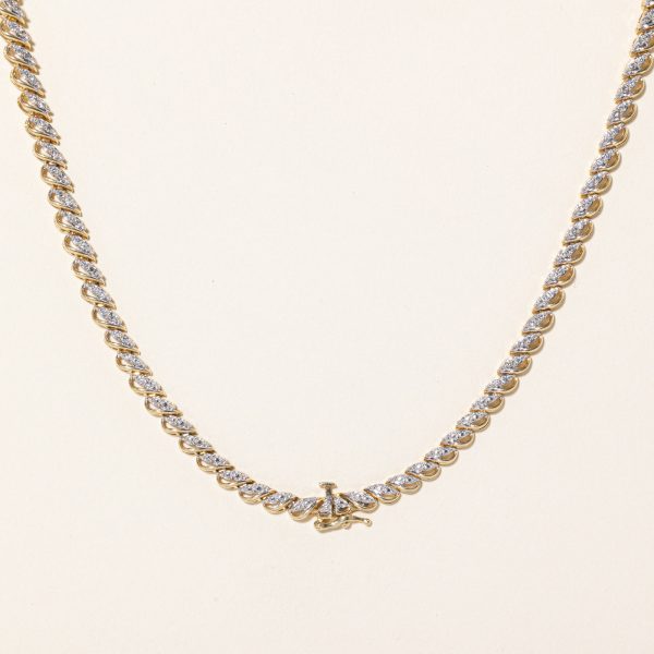 Illusion Set Diamond Necklace | 1.25ctw | 16  | For Discount