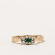 High Set Emerald & Diamond Ring | 0.06ct, 0.04ctw | SZ 5.75 | Online now