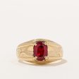 Synthetic Ruby Cocktail Ring | 1.00ct | SZ 9 | For Discount