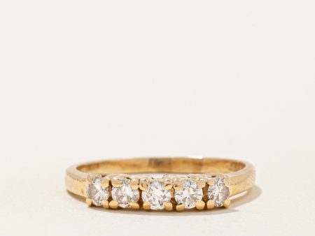 Five Stone Diamond Ring | 0.45ctw | SZ 7.25 | For Cheap