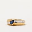 Sapphire & Diamond Cocktail Ring | 0.60ct, 0.15ctw | SZ 6.75 | on Sale