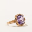 Synthetic Purple Sapphire Ring | 4.00ct | SZ 8.5 | Fashion