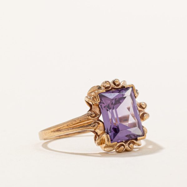 Synthetic Purple Sapphire Ring | 4.00ct | SZ 8.5 | Fashion