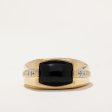 Onyx & Diamond Ring | 1.60ct, 0.02ctw | SZ 10.5 | Online