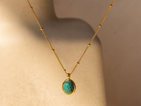 Turquoise Pendant Necklace For Sale