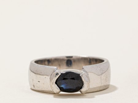 Semi Bezel Sapphire Ring | 0.85ct | SZ 6.75 | Sale