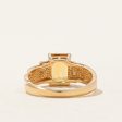 Mandarin Citrine & Diamond Ring | 1.70ct, 0.02ctw | SZ 6 | Cheap