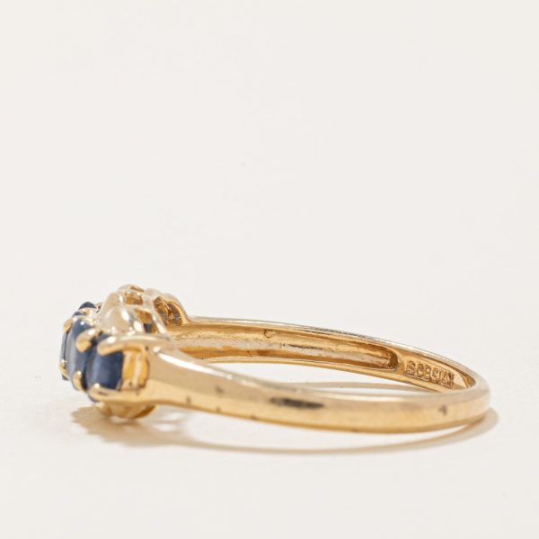 Five Stone Sapphire Cocktail Ring | 1.00ctw | SZ 7.75 | Online now