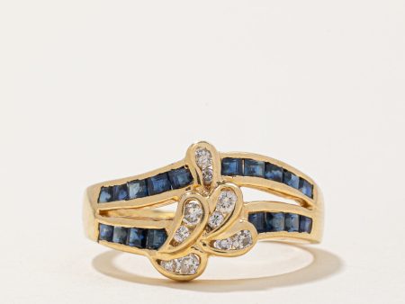 Sapphire & Diamond Ring | 0.26ctw, 0.15ctw | SZ 6.75 | For Discount