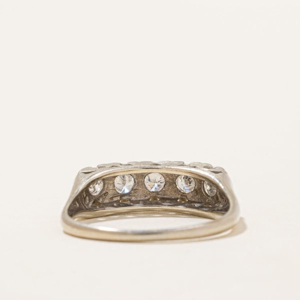 Five Stone Diamond RIng | 0.44ctw | SZ 7.75 | on Sale