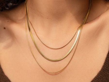 Triple Layered Chain Necklace Sale