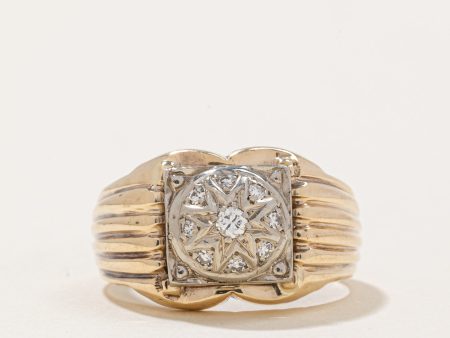 Illusion Set Diamond Cocktail Ring | 0.17ctw | SZ 8 | Online now