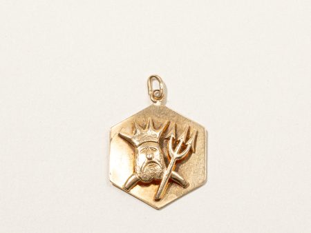 Yellow Gold Poseidon Pendant Online