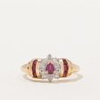 Ruby & Diamond Cocktail Ring | 0.35ctw, 0.02ctw | SZ 6.75 | Online