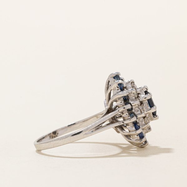 Sapphire & Diamond Ring | 0.45ctw, 0.18ctw | SZ 6 | Fashion