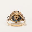 High Set Sapphire Cocktail Ring | 1.40ctw | SZ 5.75 | Online now