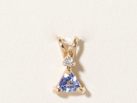 Tanzanite & Diamond Pendant | 0.16ct, 0.02ct | Hot on Sale