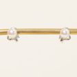 Pearl & Diamond Earrings | 3.20ctw, 0.05ctw | For Discount