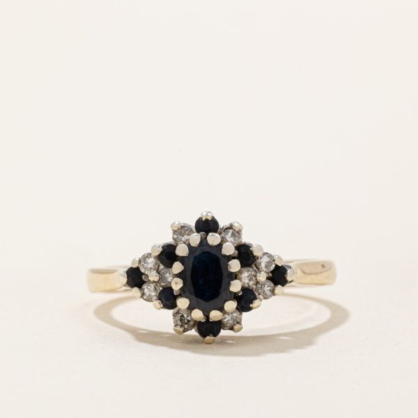 Sapphire & Diamond Cocktail Ring | 0.30ctw, 0.10ctw | SZ 6.75 | For Cheap