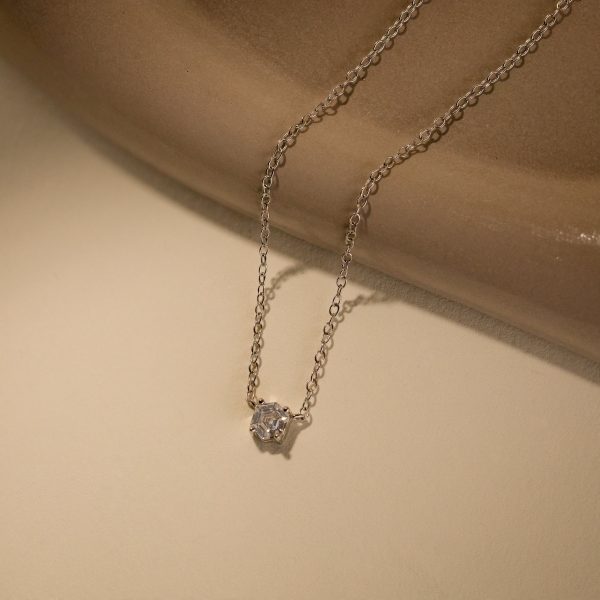 Hexagon Diamond Necklace Online