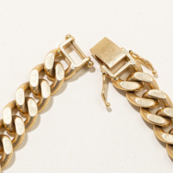 18k Yellow Gold Cuban Link Bracelet | 8  | Online now