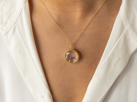 Circle Locket Necklace For Cheap