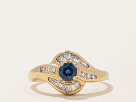 Sapphire & Diamond Ring | 0.35ct, 0.13ctw | SZ 6.25 | Hot on Sale