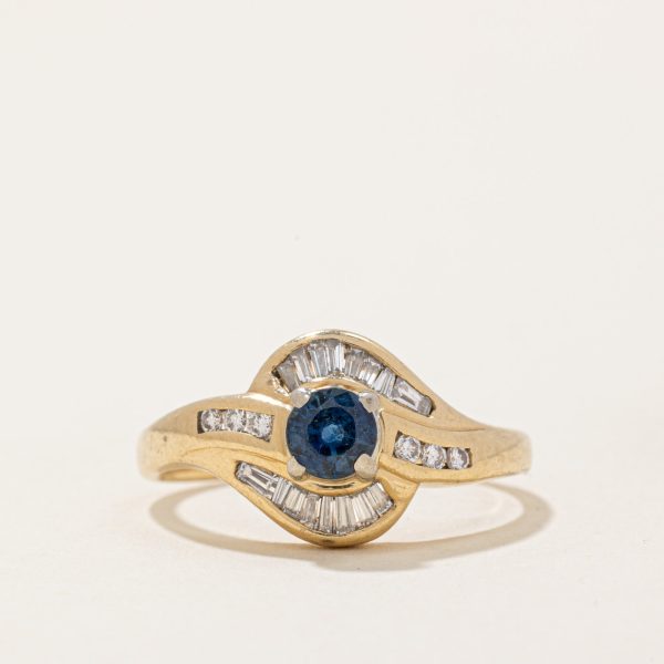 Sapphire & Diamond Ring | 0.35ct, 0.13ctw | SZ 6.25 | Hot on Sale