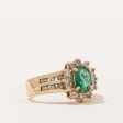 Emerald & Diamond Halo Ring | 0.60ct, 0.34ctw | SZ 6.25 | Online Hot Sale