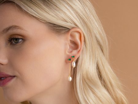 Asymmetrical Birthstone Drop Earrings Online Hot Sale