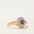 Sapphire & Diamond Ring | 0.35ct, 0.13ctw | SZ 6.25 | Hot on Sale