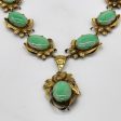 Jadeite Cabochon Bar Link Necklace | 18.50ctw | 17  | Online