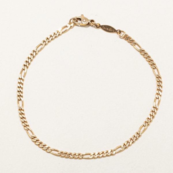 14k Yellow Gold Figarucci Link Bracelet | 8.5  | Online Hot Sale