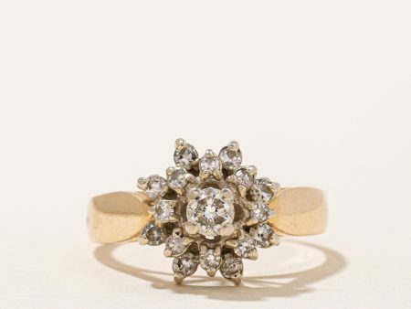 Flower Diamond Ring | 0.49ctw | SZ6.75 | Discount