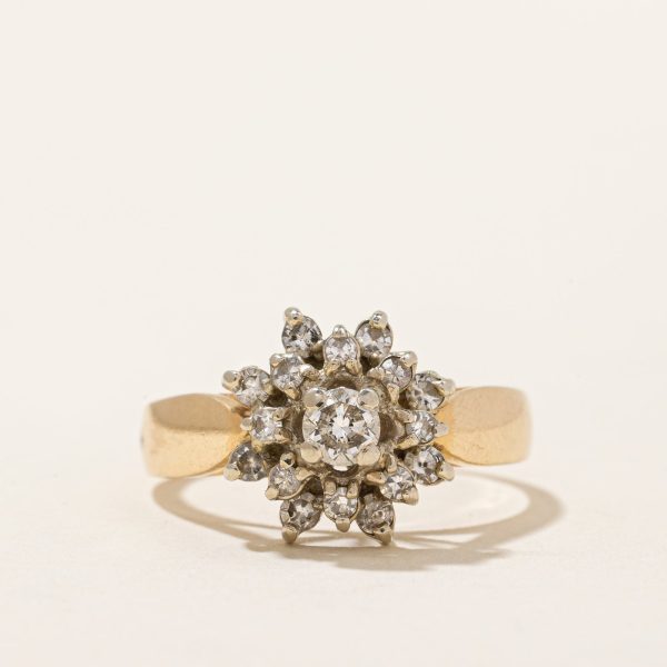 Flower Diamond Ring | 0.49ctw | SZ6.75 | Discount