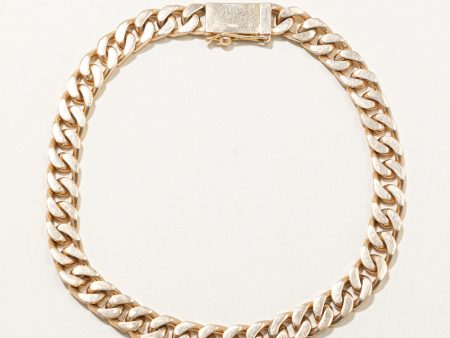 14k Yellow Gold Curb Link Bracelet | 8  | Hot on Sale