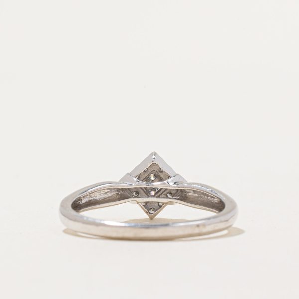 Princess Diamond & Hidden Sapphire Ring | 0.18ctw | SZ 7 | Online Sale