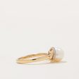 Pearl & Diamond Cocktail Ring | 0.04ctw | SZ 6.75 | Online now