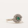 Emerald & Diamond Ring | 0.13ct, 0.10ctw | SZ 7.75 | Online Sale