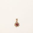 Ruby & Diamond Halo Pendant | 0.16ct, 0.16ctw | For Discount