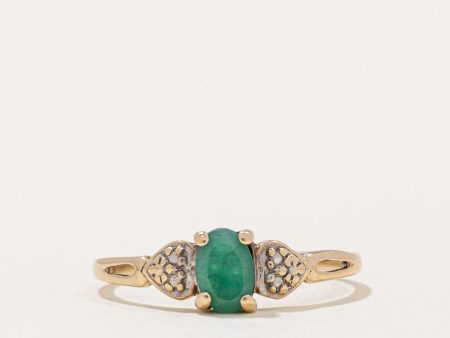 Emerald Heart Ring | 0.36ct | SZ 6.75 | For Discount