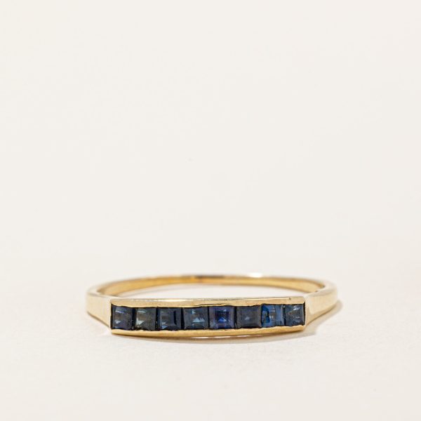 High Set Sapphire Ring | 0.40ctw | SZ 8 | For Discount