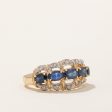 Sapphire & Diamond Cocktail Ring | 1.25ctw, 0.05ctw | SZ 5.75 | Online Hot Sale