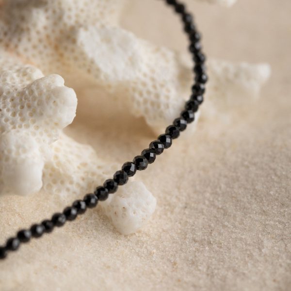 Black Abyss Beaded Necklace Hot on Sale