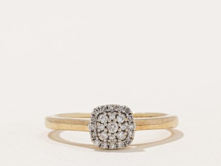 Pave Set Diamond Ring | 0.20ctw | SZ 8 | Supply