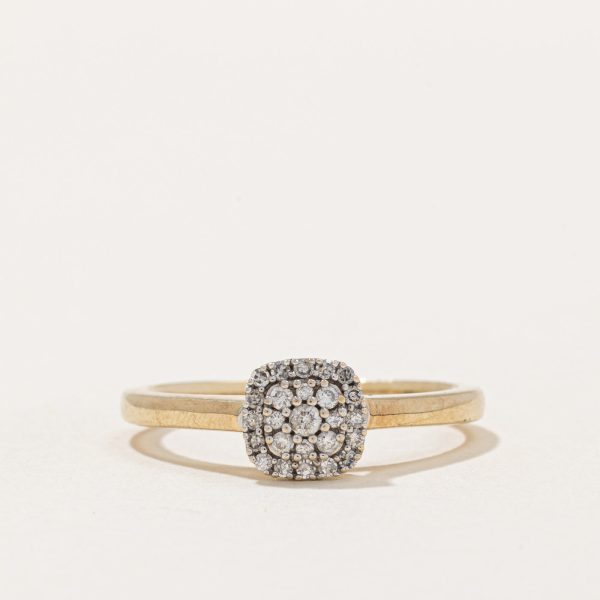 Pave Set Diamond Ring | 0.20ctw | SZ 8 | Supply